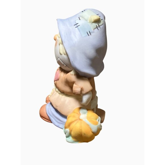 Bumpkins By Fabrique Scarecrow Figurine With Pumpkin Accent 3.5" Tall - Picture 4 of 12